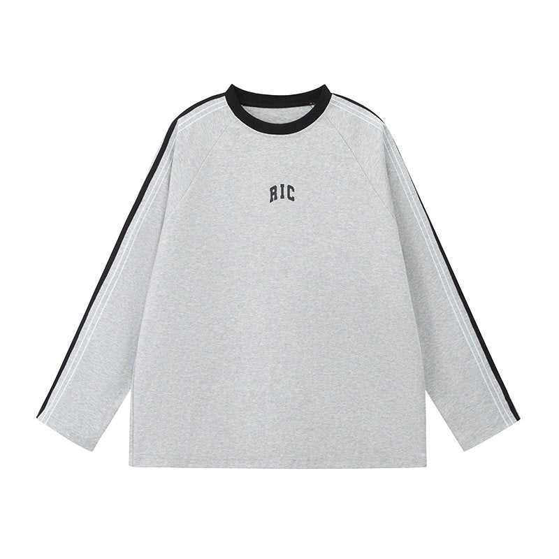 RickyisClown_Retro_Chain_Stitch_Embroidered_Webbing_Colorblock_Men's_Long_Sleeve_T-shirts_MISSTT
