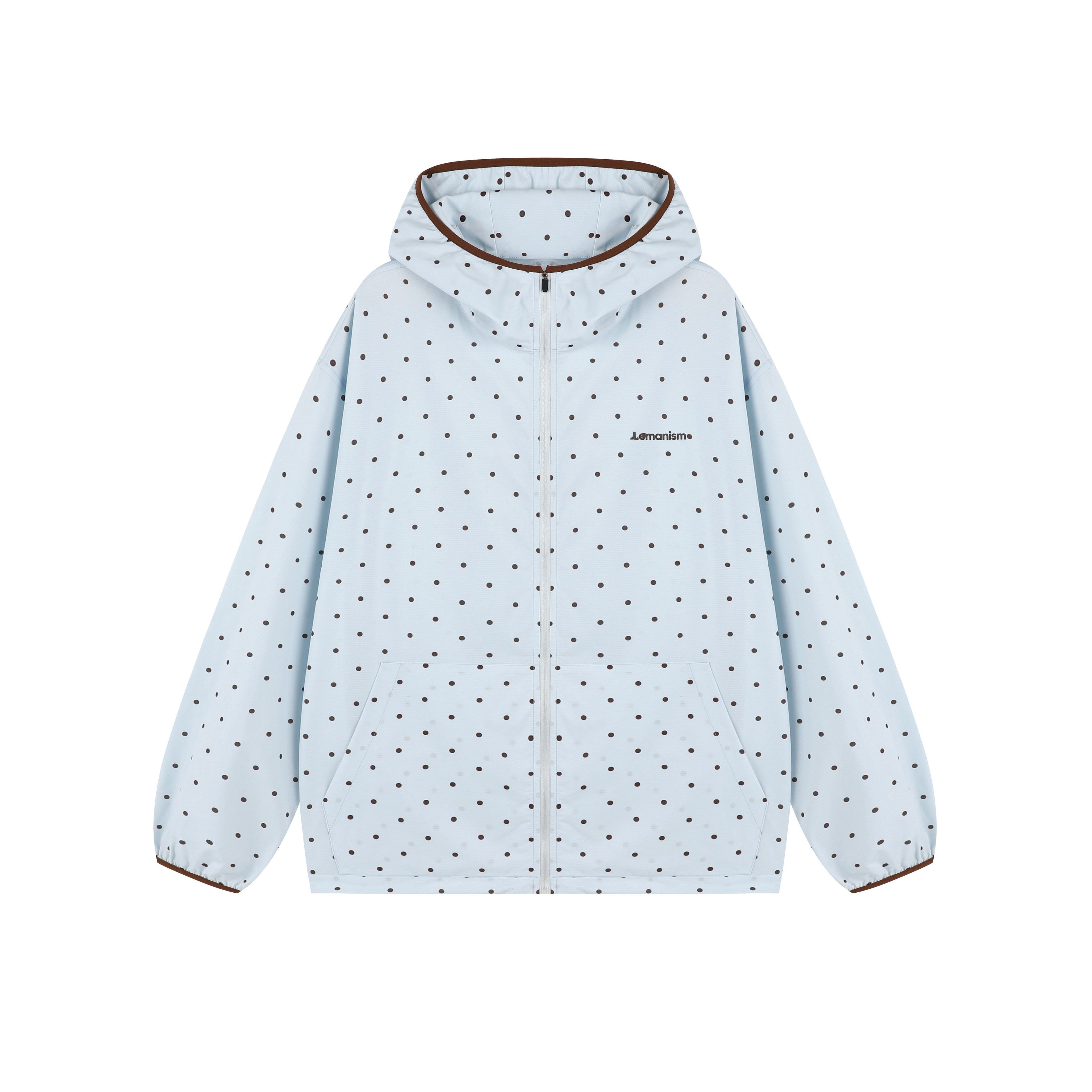 lemanism_Allover_Polka_Dot_Hooded_Zip_Men's_Polyester_Uv_Long_Sleeve_Rash_Guards_MISSTT