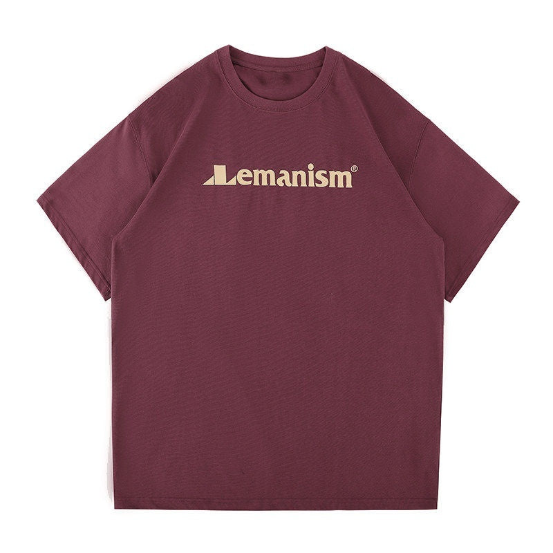 lemanism_American_Retro_Oversized_Men's_300g_Heavy_Cotton_Short_Sleeve_T-shirts_MISSTT
