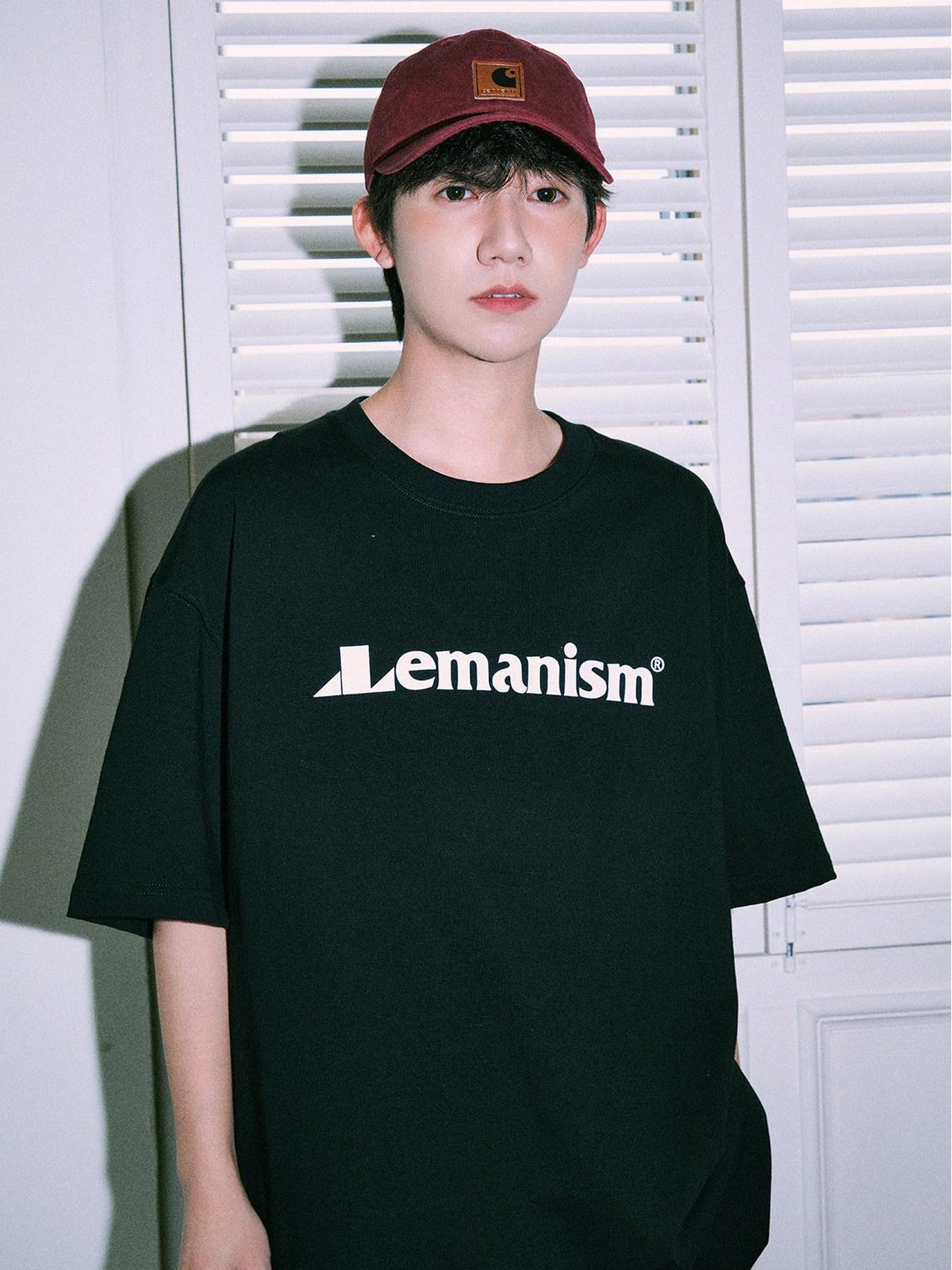 lemanism American Retro Oversized Men's 300g Heavy Cotton Short Sleeve T-shirts