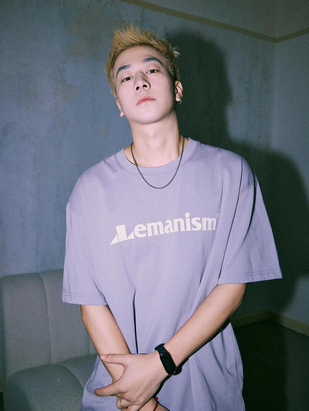 lemanism American Retro Oversized Men's 300g Heavy Cotton Short Sleeve T-shirts