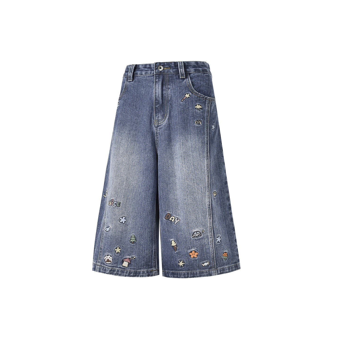 lemanism_American_Style_Cartoon_Print_Cropped_Casual_Men's_Denim_Loose_Jeans_MISSTT