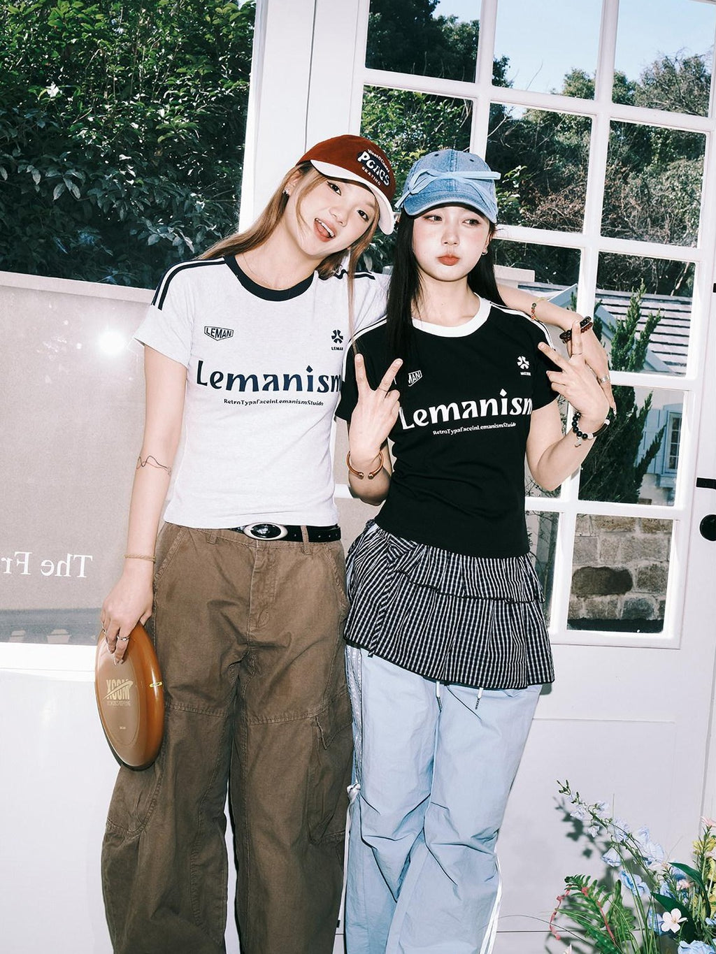 lemanism Cropped Three Stripe Letter Print Men's Cotton Slim Short Sleeve T-shirts
