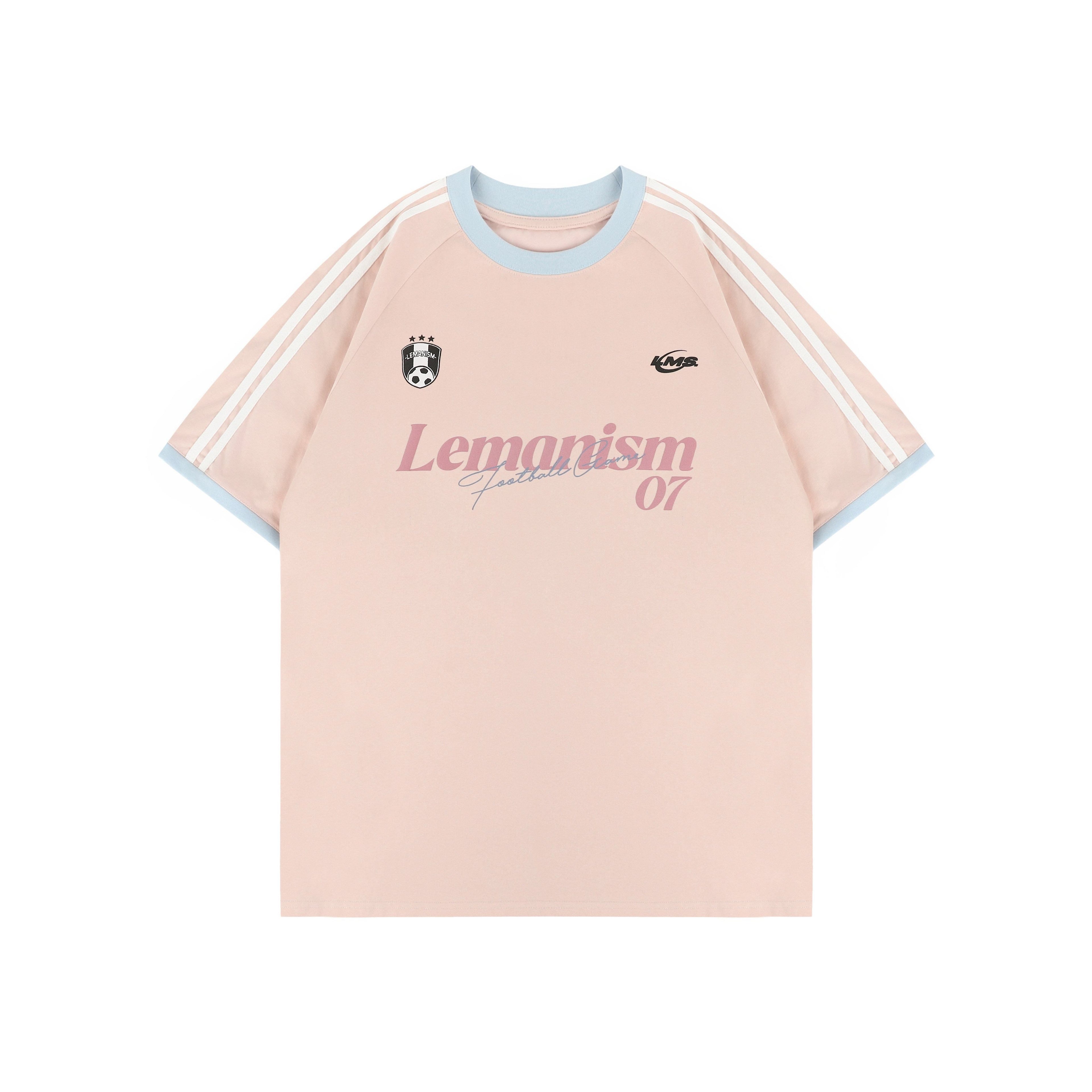 lemanism_Double_Stripe_Letter_Print_Relaxed_Fit_Men's_Cotton_Blend_Short_Sleeve_T-shirts_MISSTT