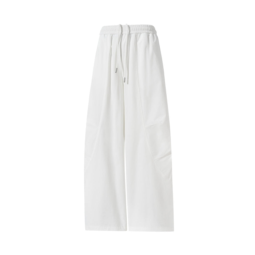 lemanism_Khaki_Solid_Loose_Mid_Rise_Casual_Men's_Nylon_Stretch_Straight-leg_Pants_MISSTT