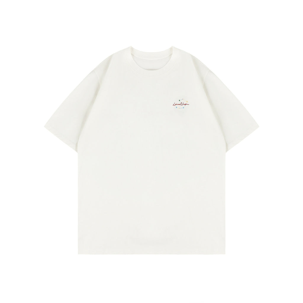 lemanism_Letter_Print_Loose_Drop_Shoulder_Crew_Men's_Cotton_Short_Sleeve_T-shirts_MISSTT