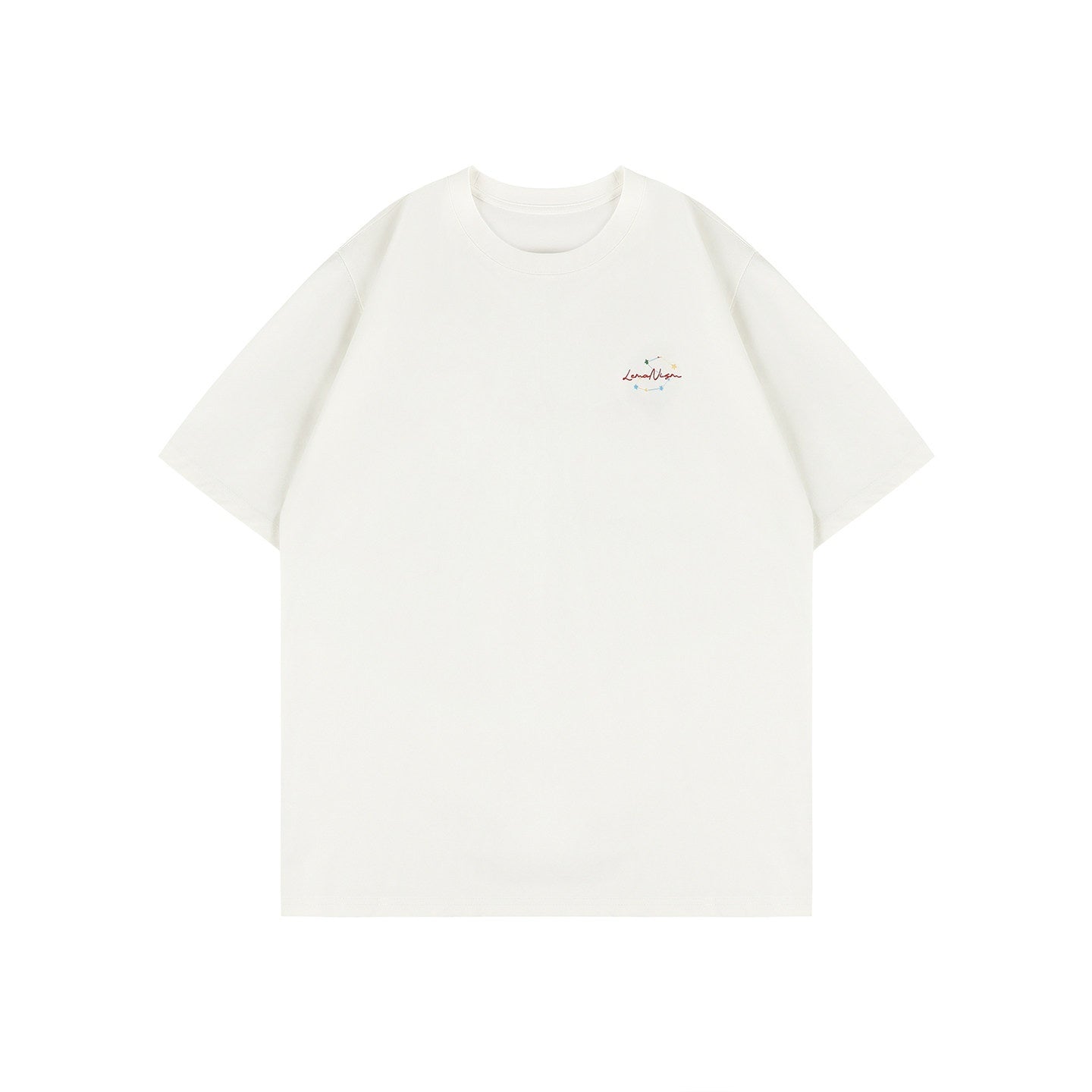 lemanism_Letter_Print_Loose_Drop_Shoulder_Crew_Men's_Cotton_Short_Sleeve_T-shirts_MISSTT