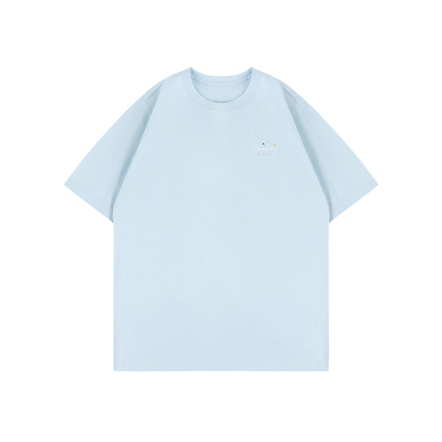 lemanism_Letter_Print_Loose_Drop_Shoulder_Crew_Men's_Cotton_Short_Sleeve_T-shirts_MISSTT