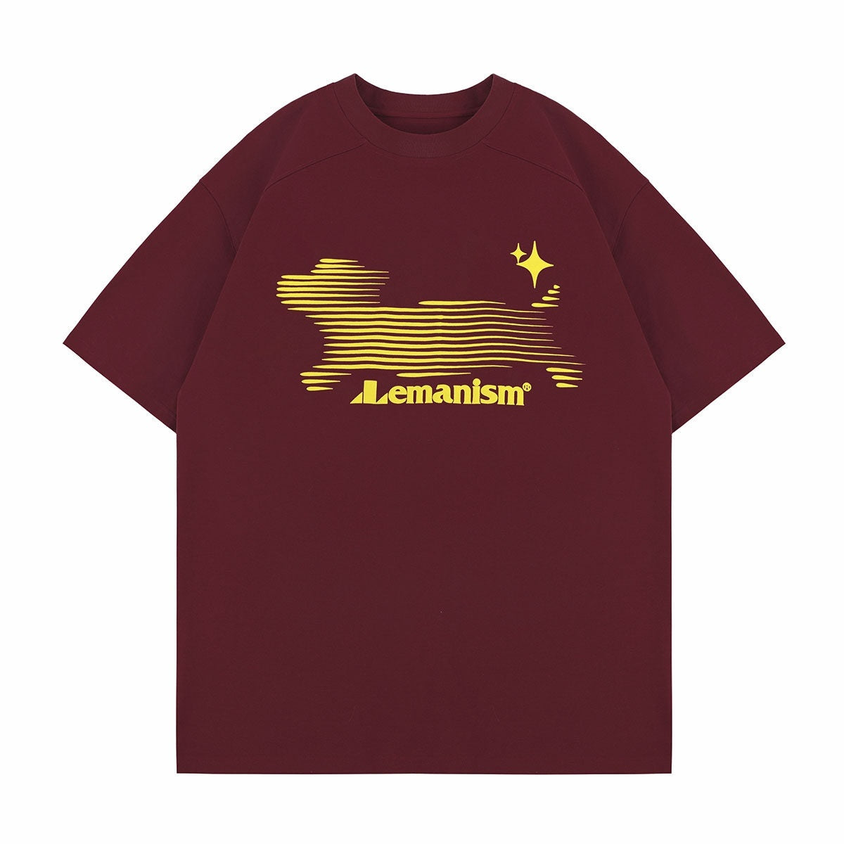 lemanism_Phantom_Puppy_Graphic_Men's_300g_Heavyweight_Short_Sleeve_T-shirts_MISSTT