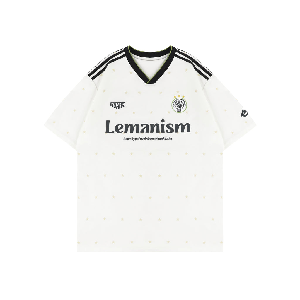 lemanism_Pink_Star_V-neck_American_Jersey_Men's_Short_Sleeve_T-shirts_MISSTT