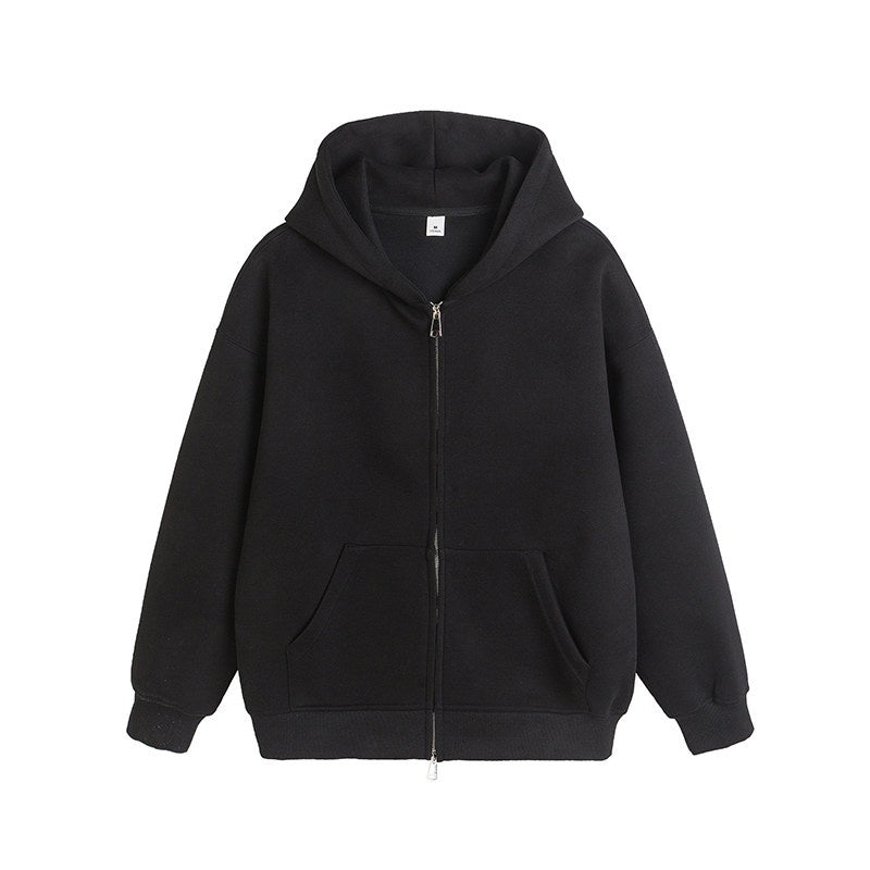 lemanism_Solid_Color_Hooded_Couple_American_Street_Men's_Zip-up_Hoodies_MISSTT