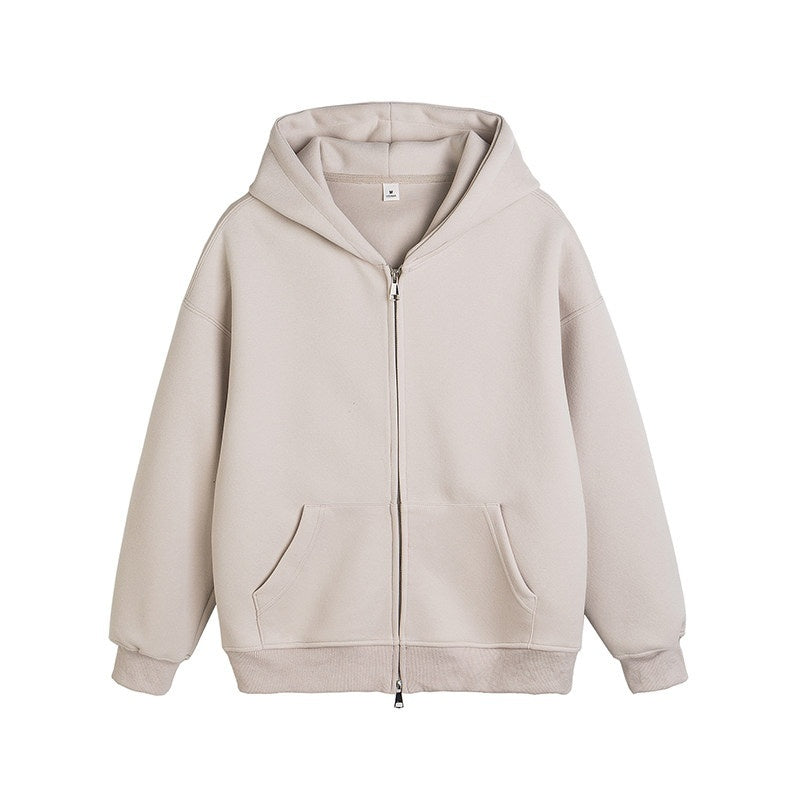 lemanism_Solid_Color_Hooded_Couple_American_Street_Men's_Zip-up_Hoodies_MISSTT