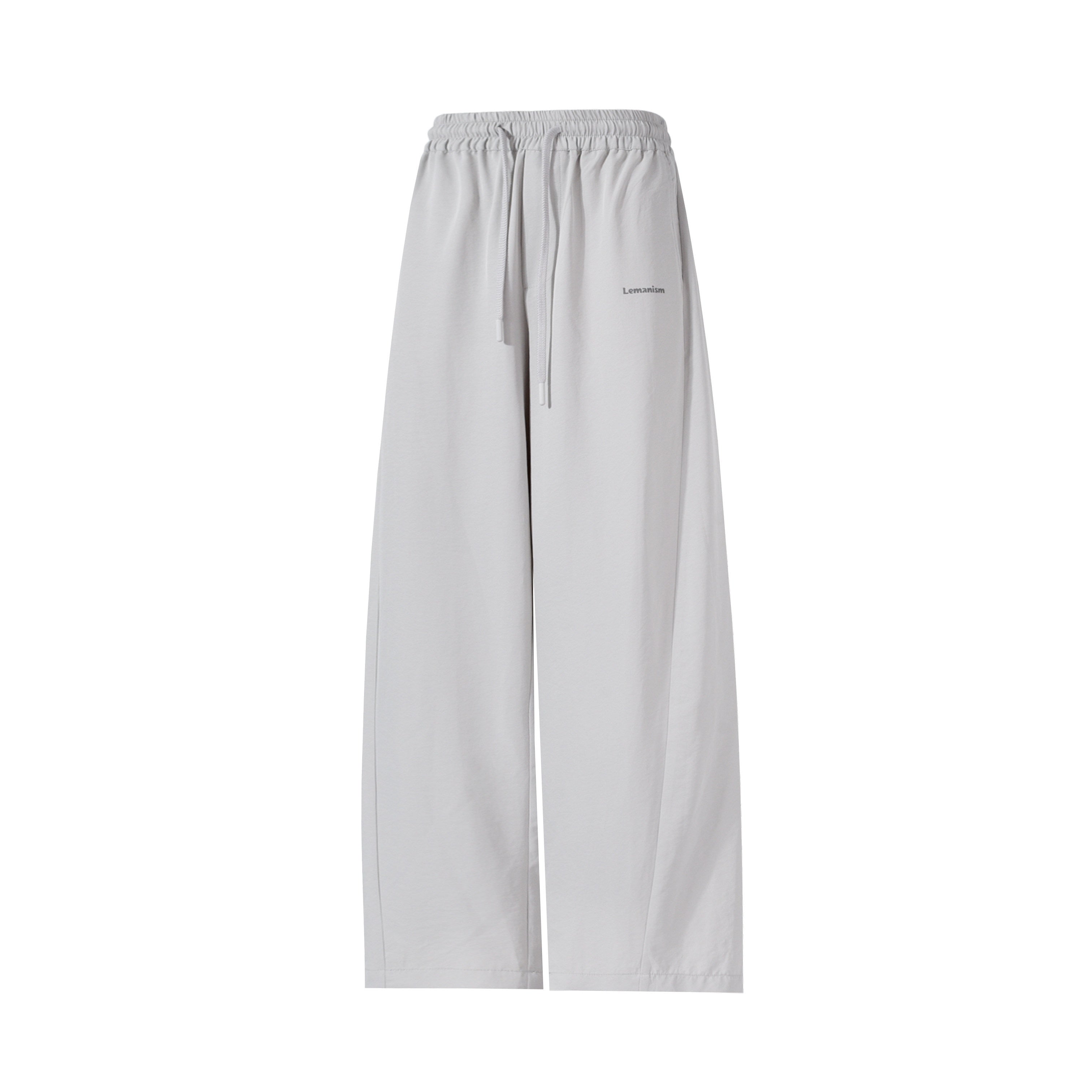 lemanism_Solid_Cool_Quick_Dry_Loose_Mid_Rise_Men's_Polyester_Straight-leg_Pants_MISSTT