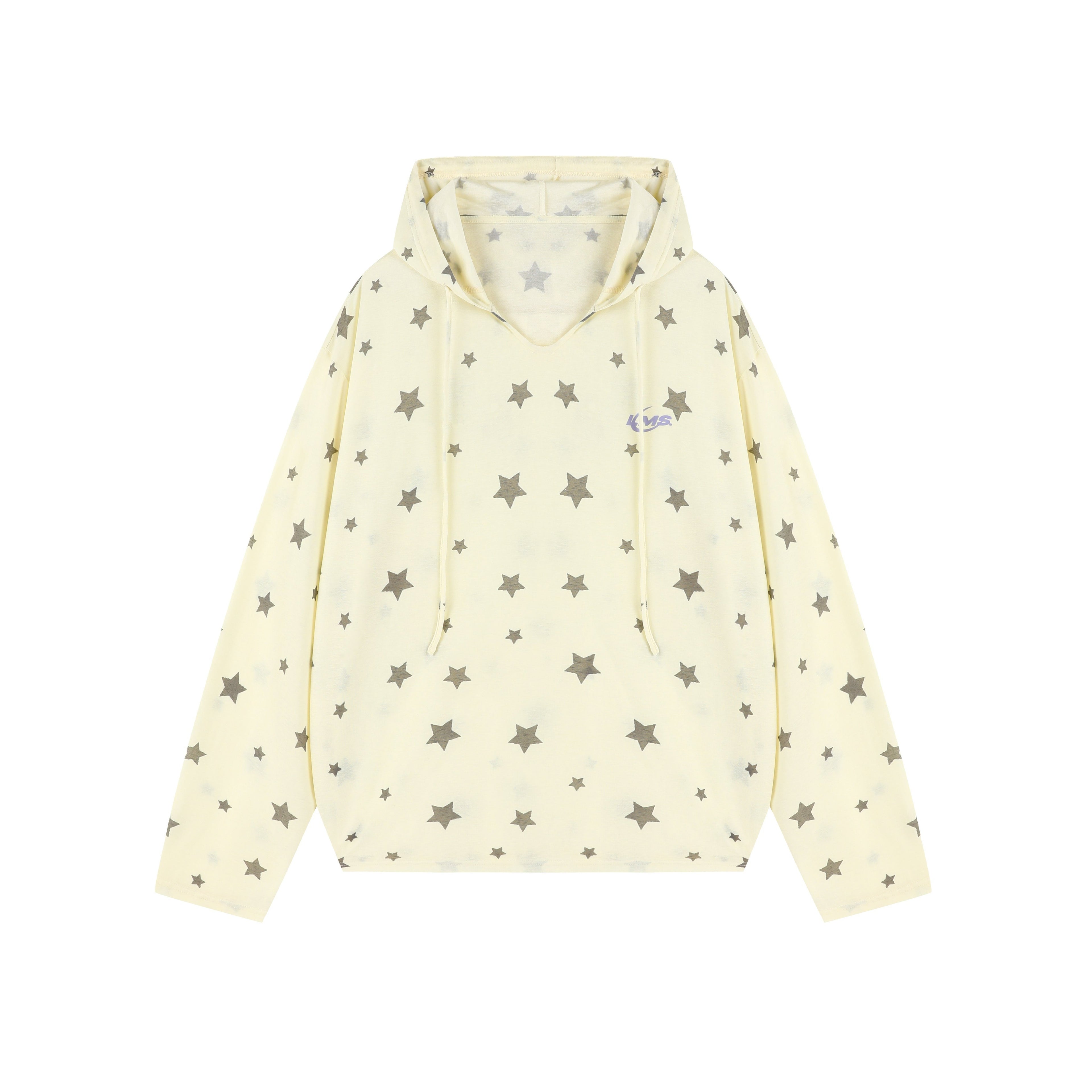 lemanism_Star_Print_Hooded_Loose_Fit_Men's_Lyocell_Blend_Long_Sleeve_T-shirts_MISSTT