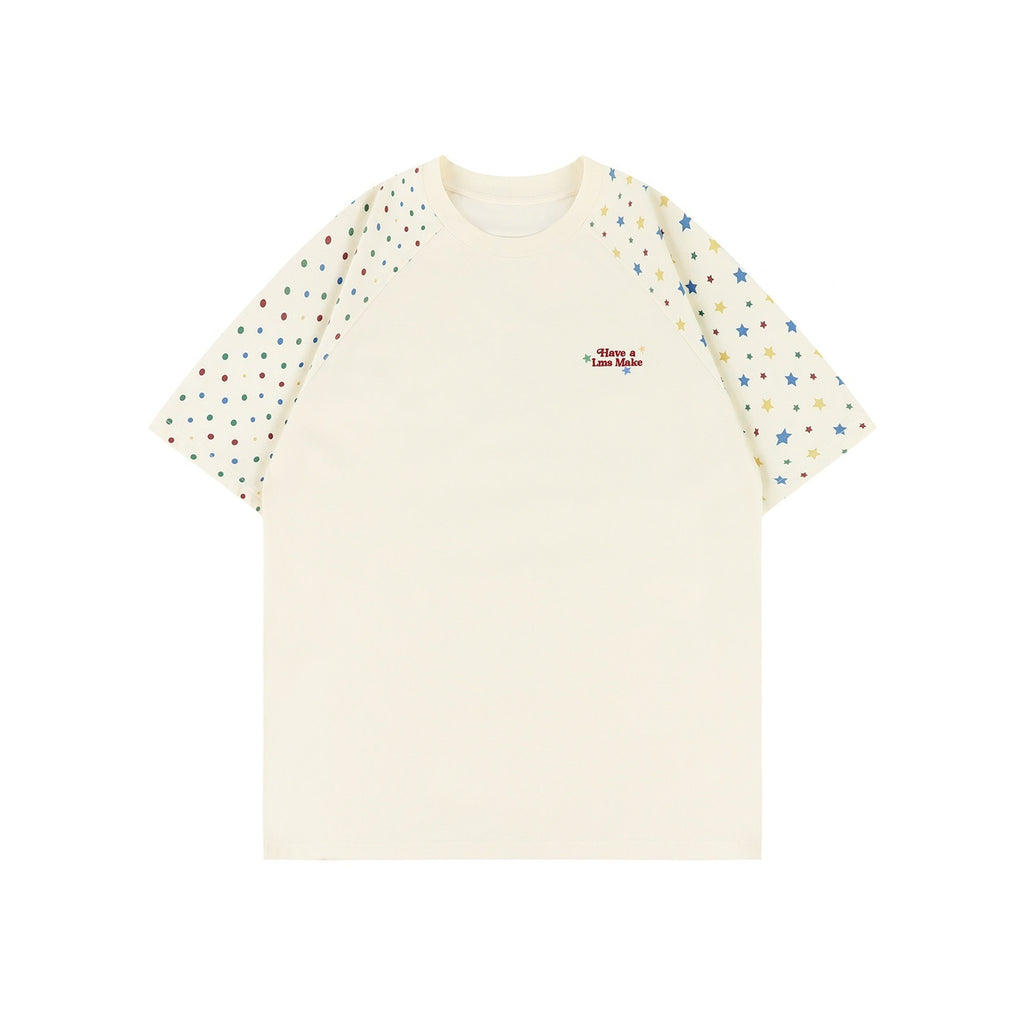 lemanism_Star_Print_Raglan_Sleeve_Men's_Sorona_Cotton_Blend_Short_Sleeve_T-shirts_MISSTT