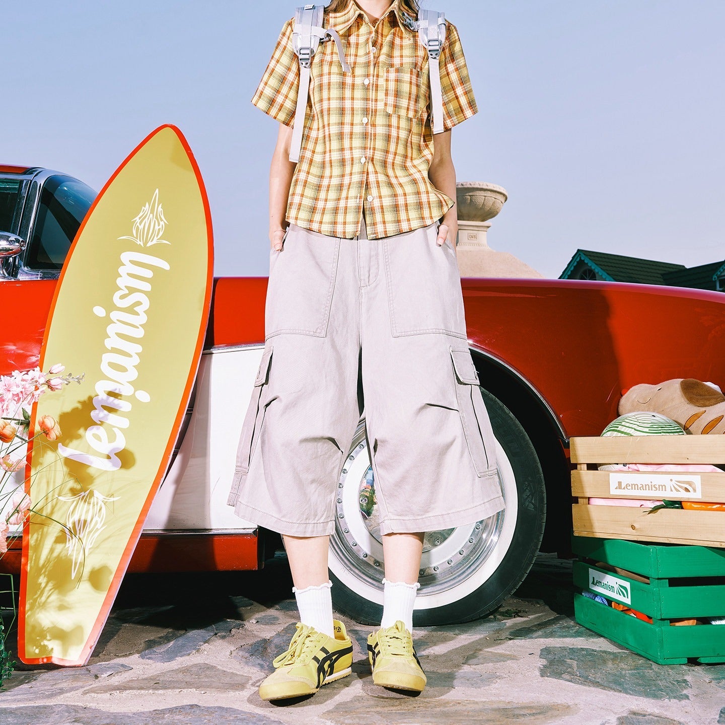 lemanism_Washed_Solid_Workwear_Relaxed_Straight_Mid_Rise_Men's_Cotton_Cargo_Shorts_MISSTT