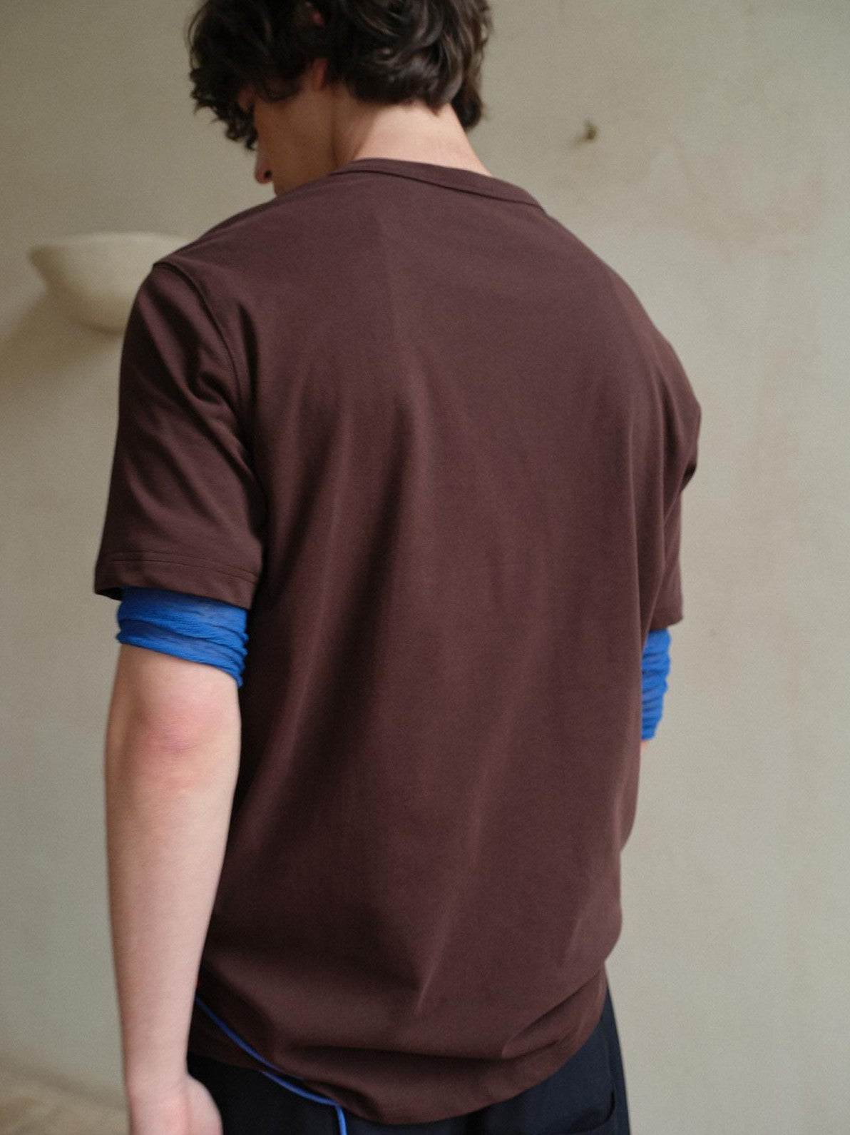 soknot Artistic Polka Dot Crew Neck Loose Fit Men's Short Sleeve T-shirts