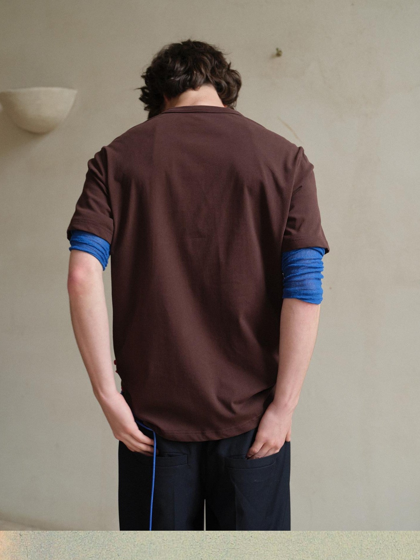 soknot Artistic Polka Dot Crew Neck Loose Fit Men's Short Sleeve T-shirts