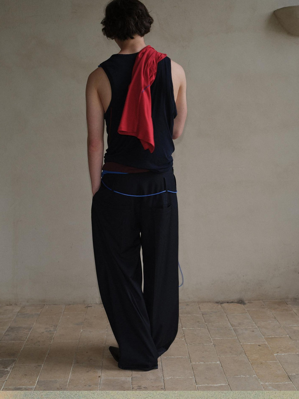 soknot Contrast Colorblock Slim Racerback Men's Cotton Muscle Tank Tops