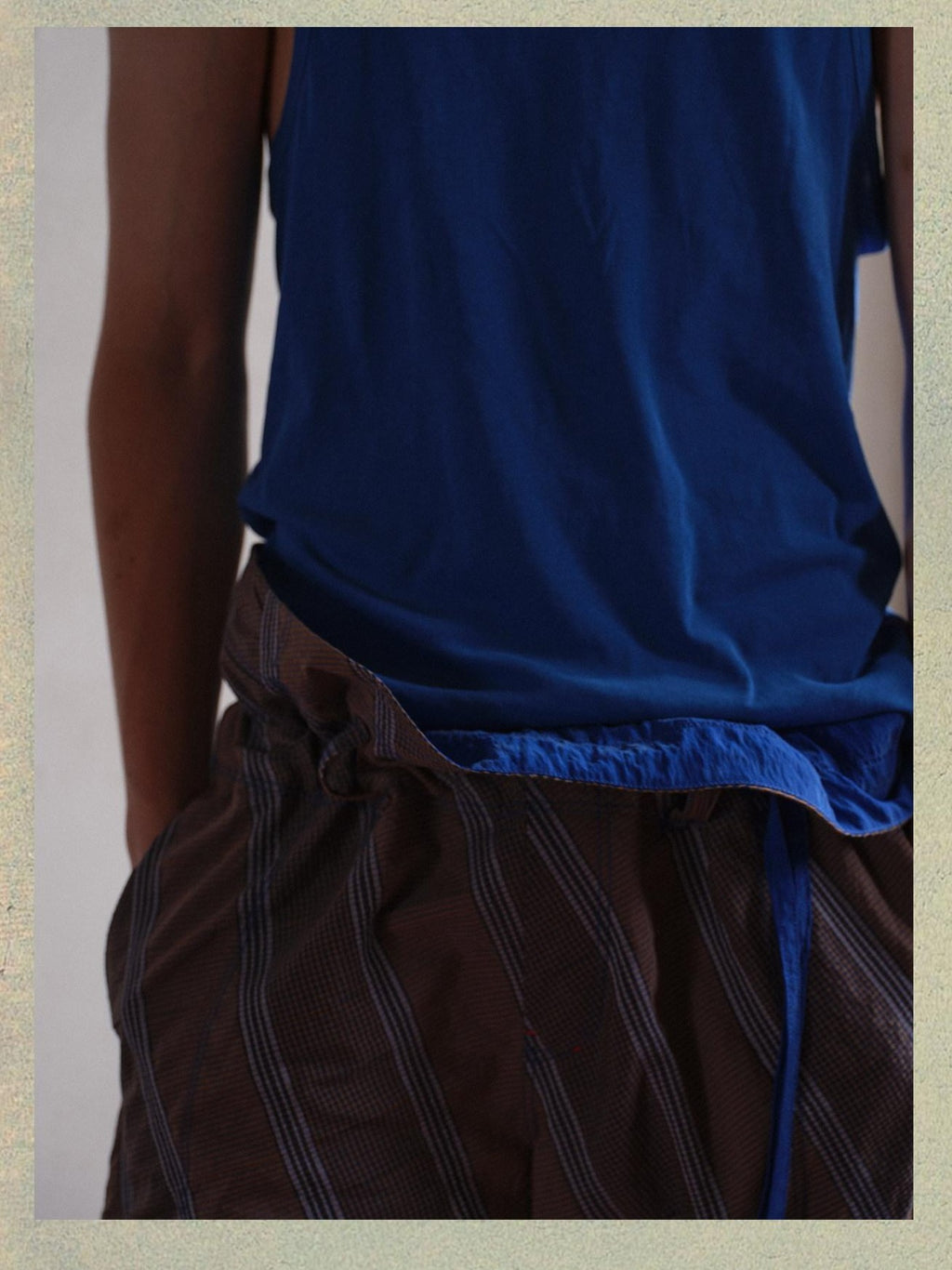 soknot Contrast Colorblock Slim Racerback Men's Cotton Muscle Tank Tops