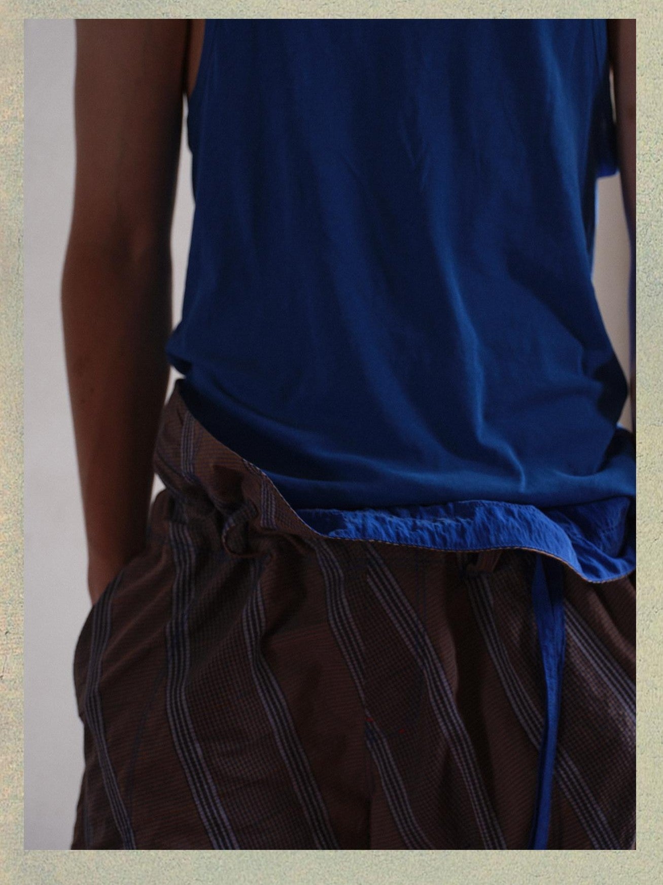 soknot Contrast Colorblock Slim Racerback Men's Cotton Muscle Tank Tops