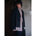 soknot_Deep_Blue_Coated_Panel_Padded_Shoulder_Men's_Polyester_Single-breasted_Blazers_MISSTT