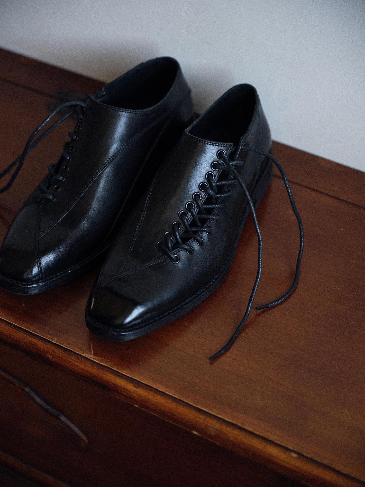 soknot Handmade Welted Men's Genuine Oiled Wax Cowhide Leather Derbies